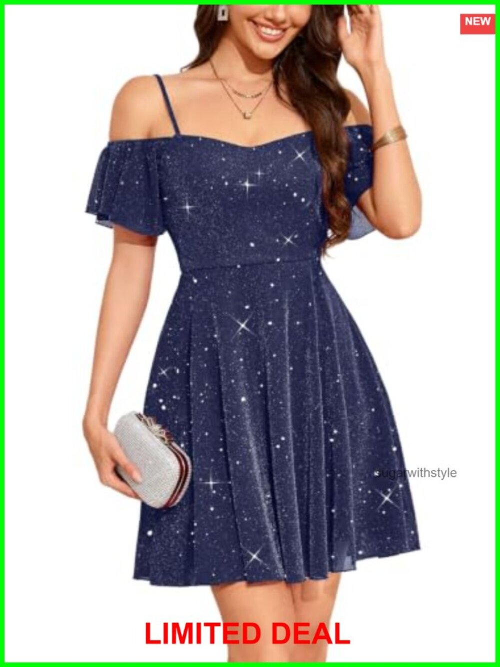 Sparkly Sequin Off-Shoulder Mini Party Dress for Homecoming Cocktail
